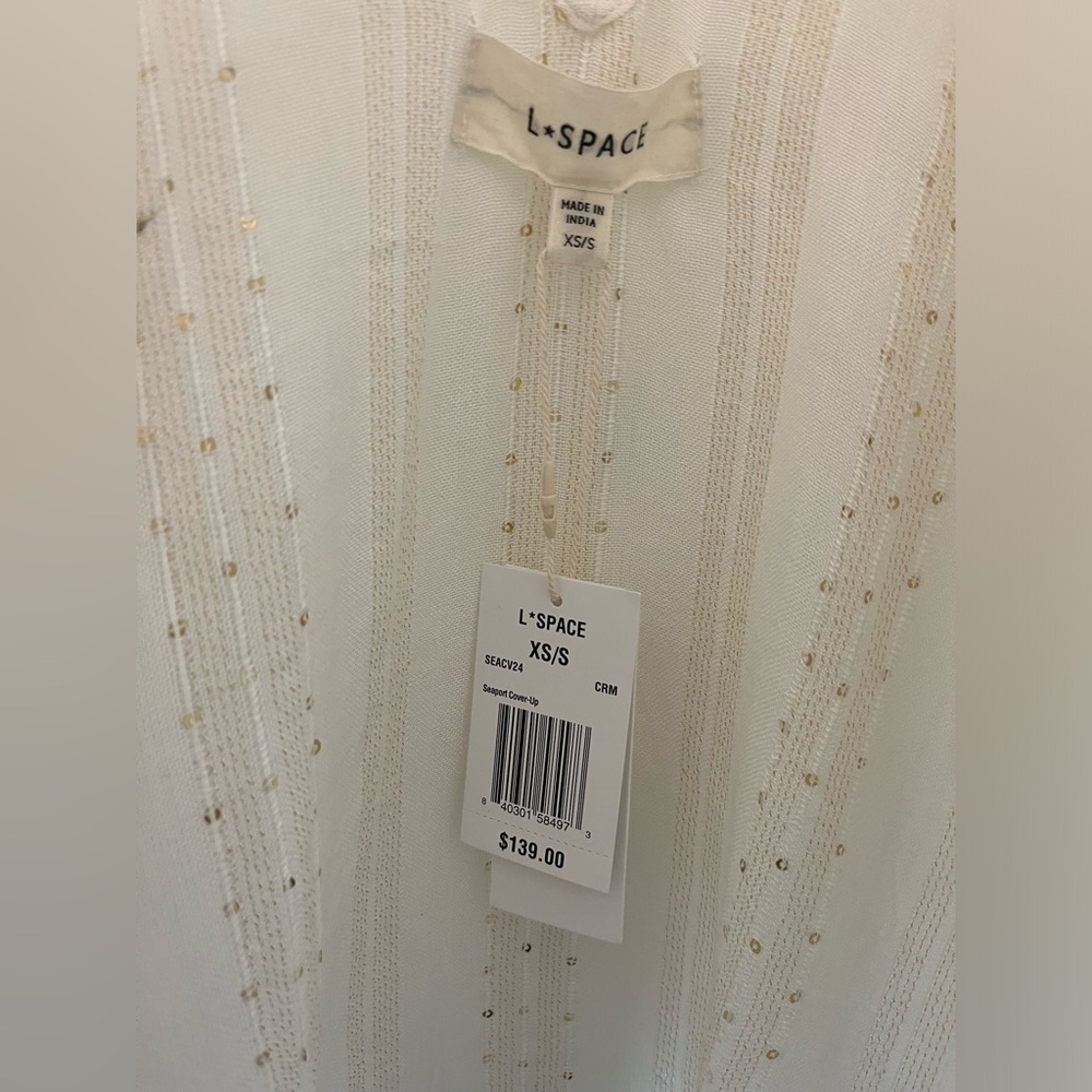 L*Space Seaport cream swim cover up - Picture 5 of 5